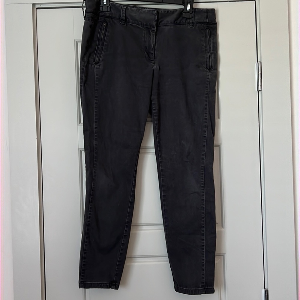 LOFT gray chinos skinny‎ pants Sz 10